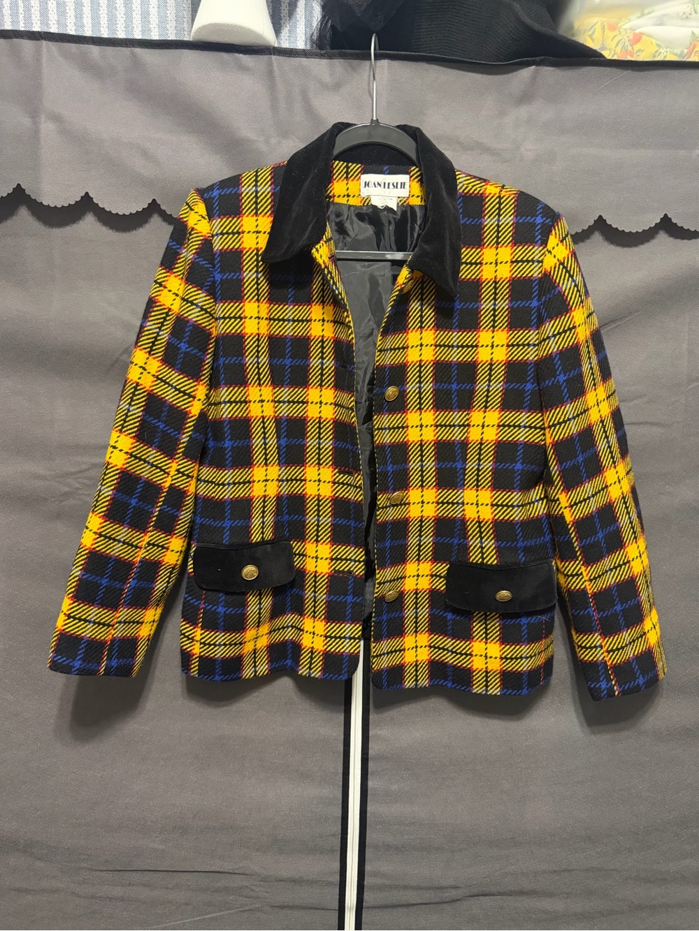Vintage Joan Leslie Plaid Jacket